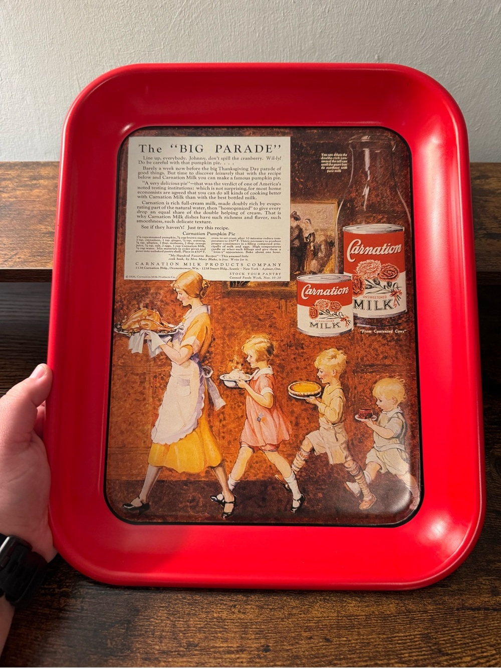 Vintage Carnation Milk The Big Parade #3 of 4 Collectible Tray